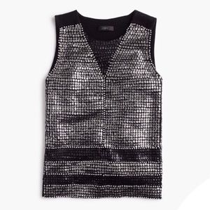 J. CREW Collection Merino Wool & Sequin Sweater XS